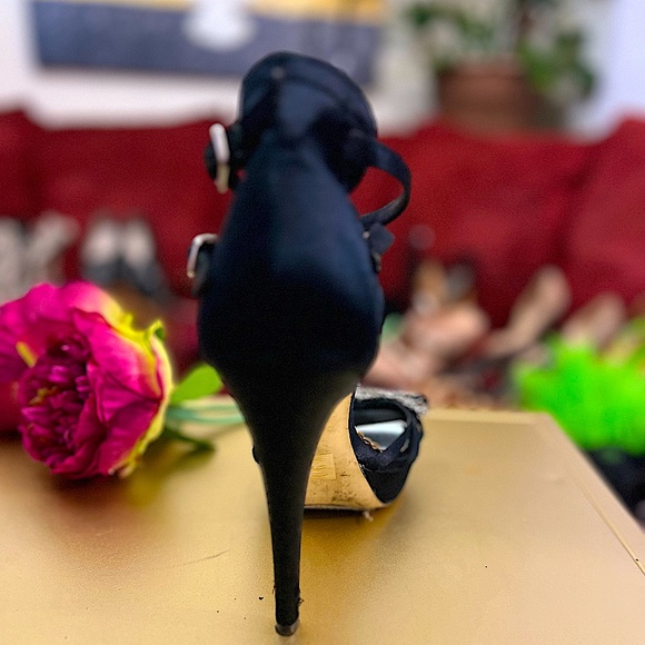 bebe Rhinestone Platform stiletto platform sandals - Picture 15 of 15